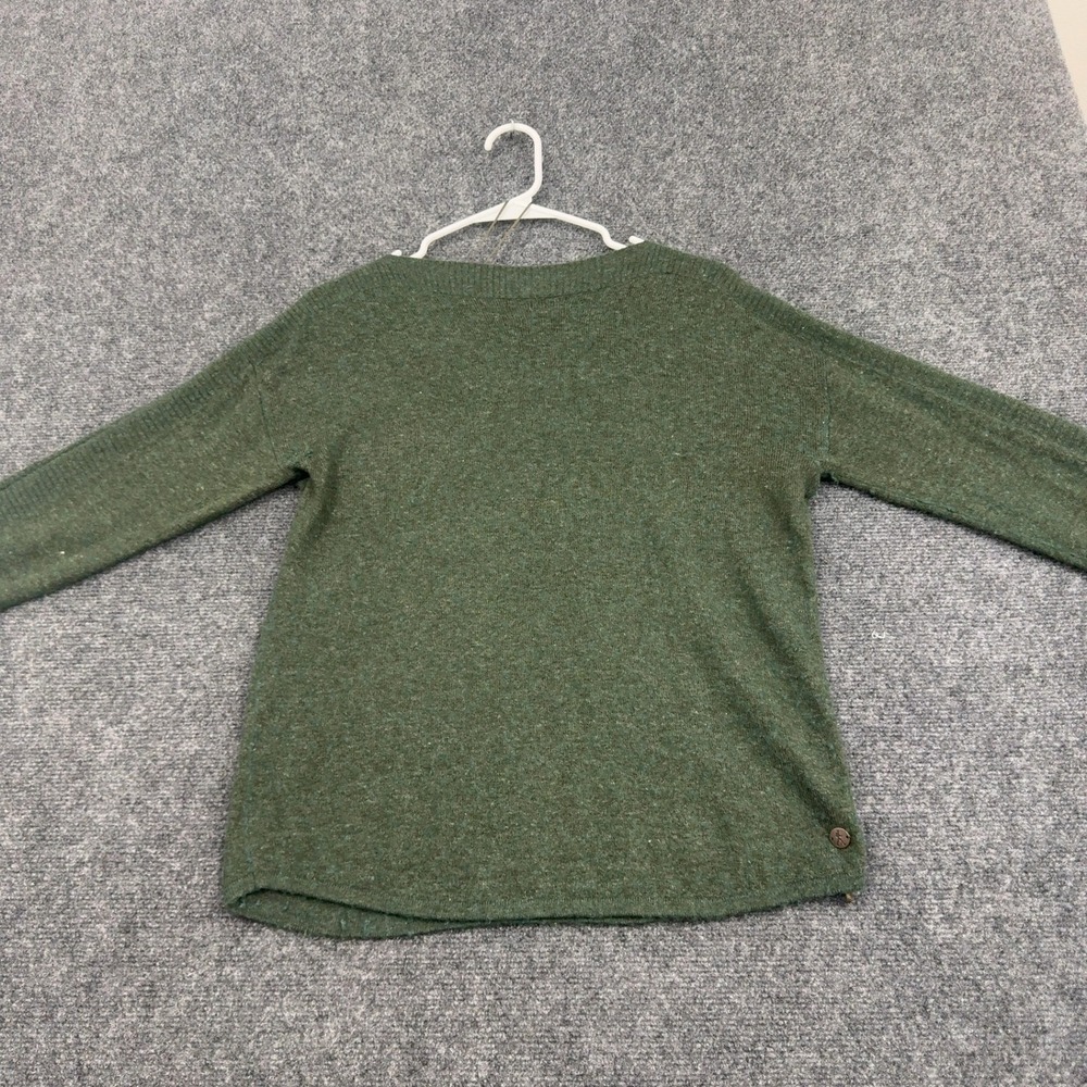 Royal Robbins Sweater Womens S Green Merino Wool Blend Knit Casual Gorpcore